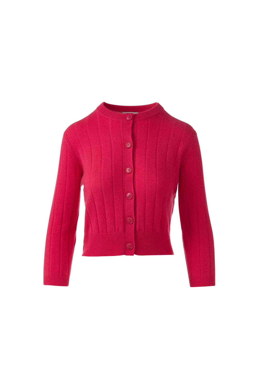 SHORT RIB CREW CARDIGAN