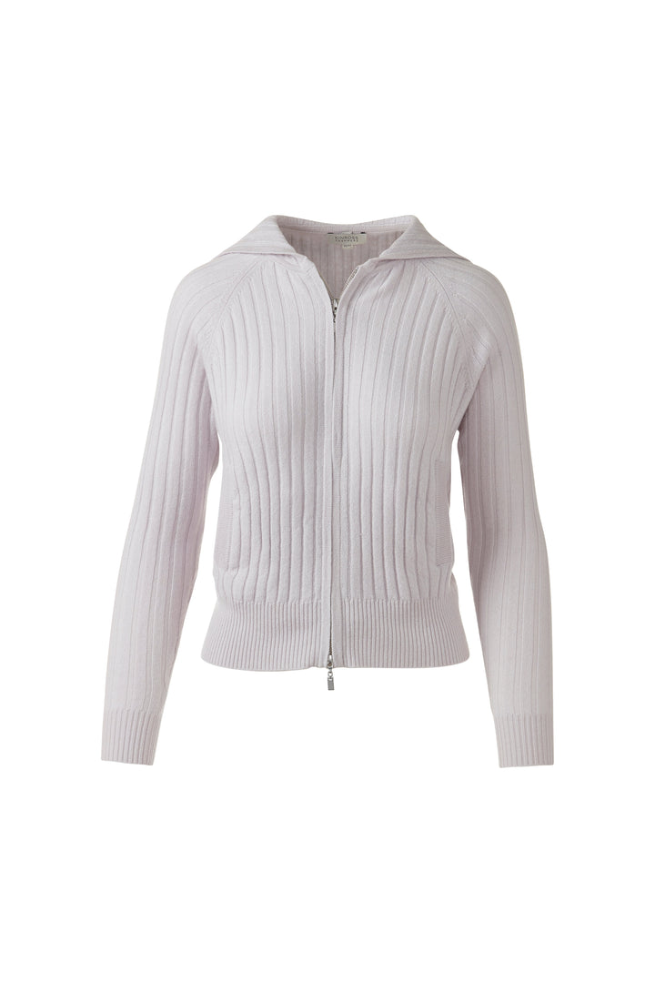 RAGLAN RIB ZIP HOODIE