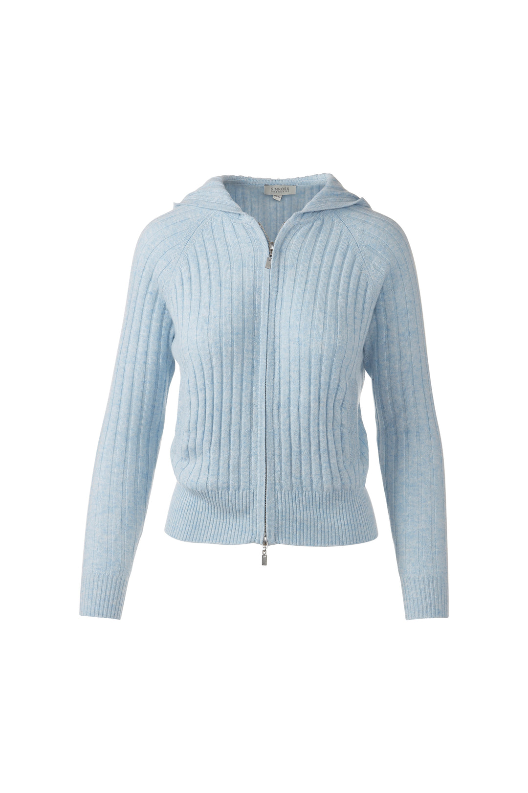 RAGLAN RIB ZIP HOODIE