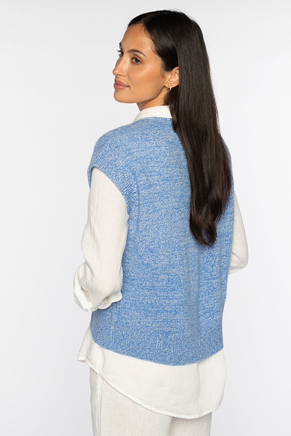 MARLED CAP SLEEVE VEE