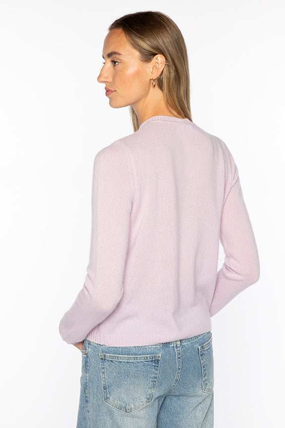 FLORAL EMBROIDERED CREW