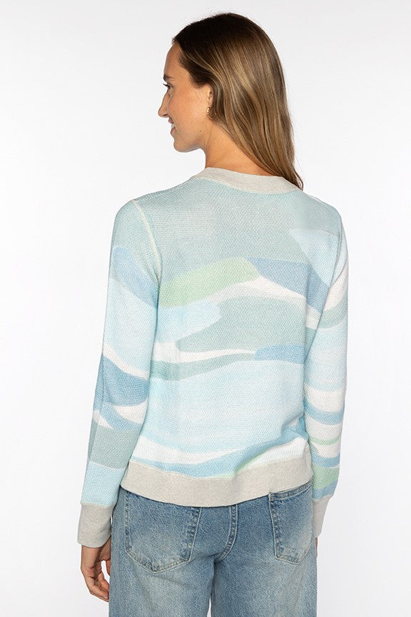 LANDSCAPE PRINT PULLOVER