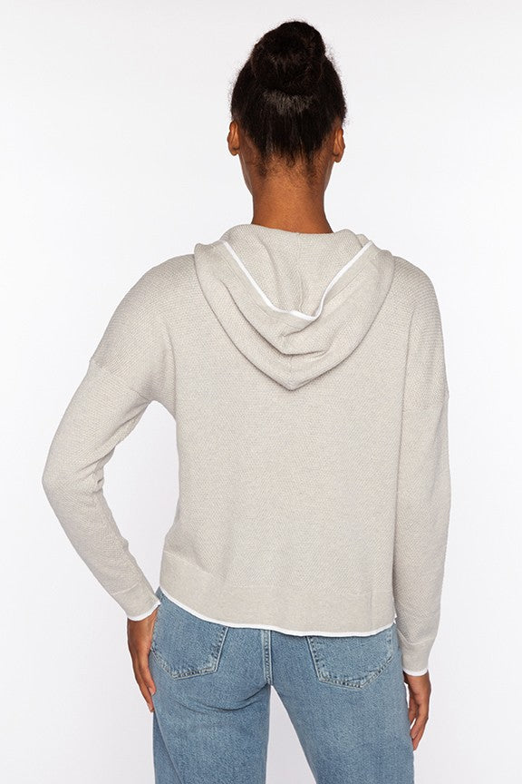 RIB PULLOVER HOODIE