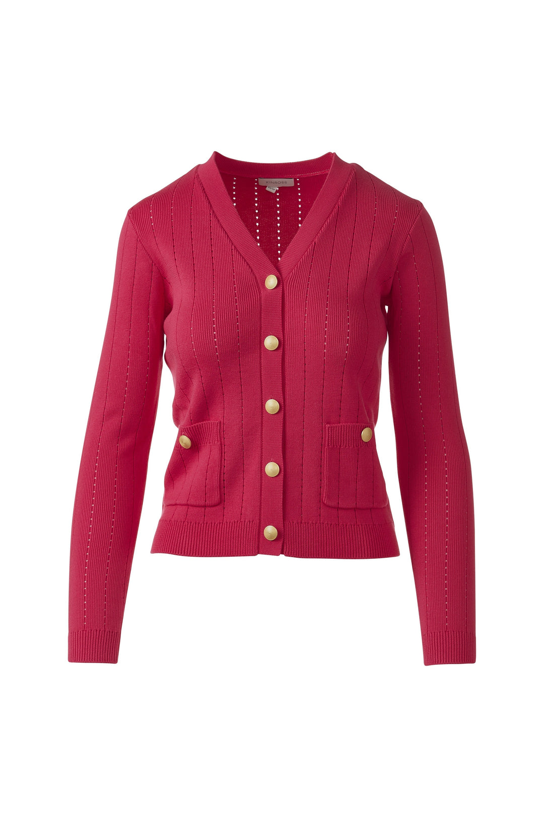 RIB BUTTON FRONT VEE