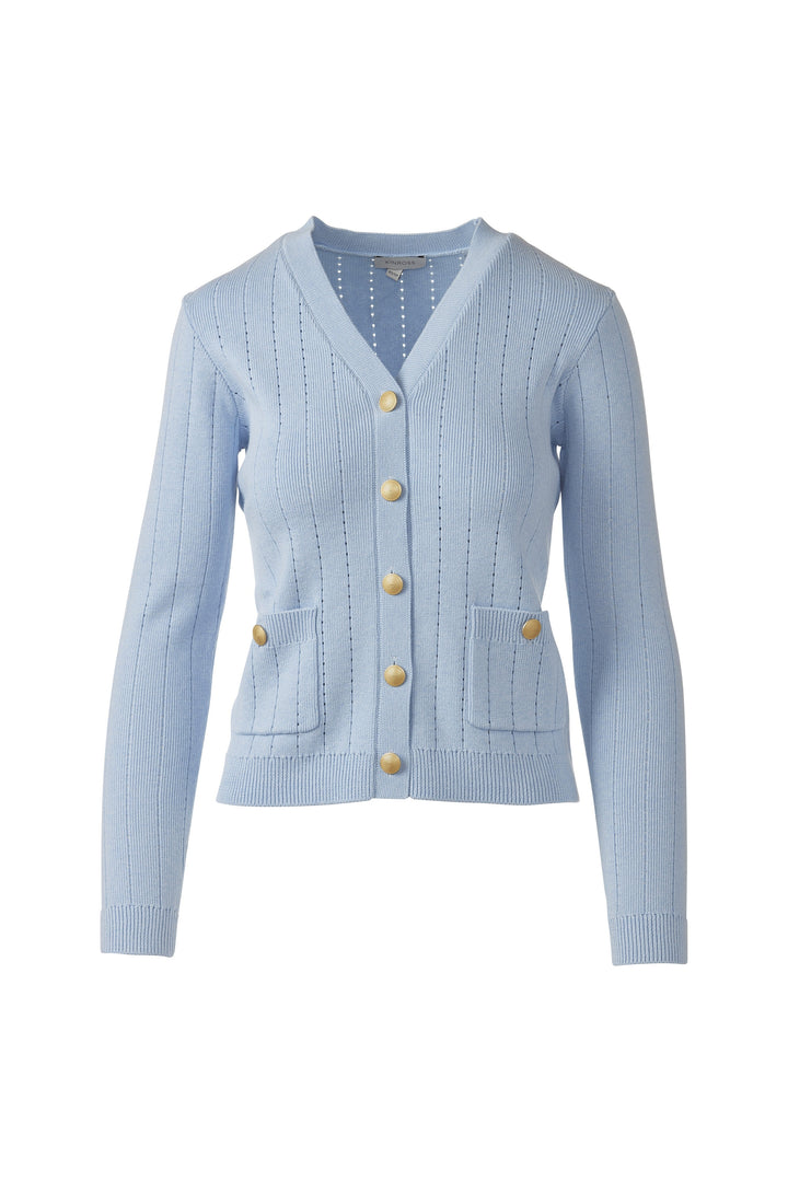 RIB BUTTON FRONT VEE