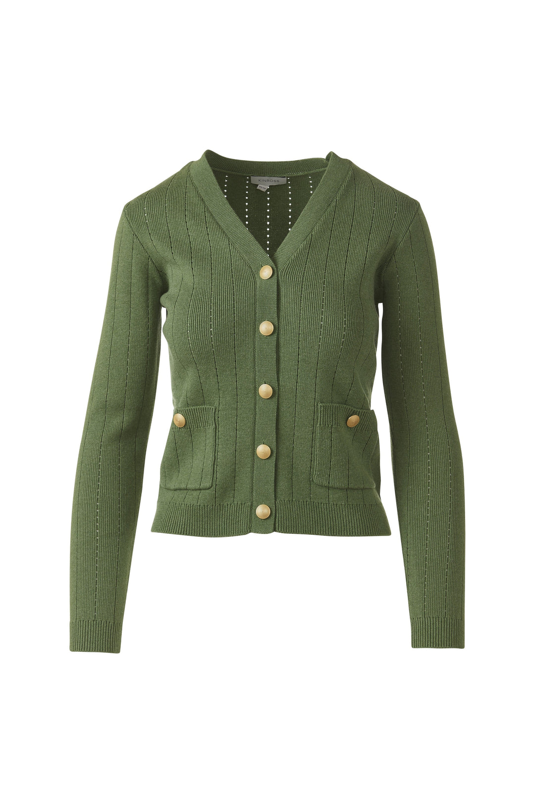 RIB BUTTON FRONT VEE