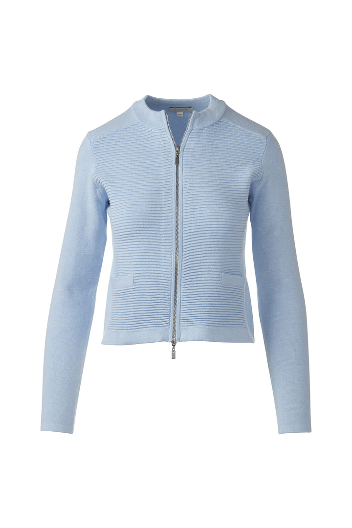 FITTED ZIP CARDIGAN