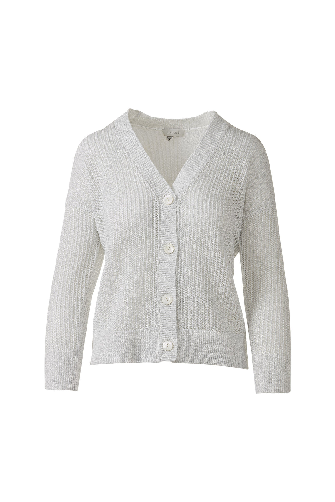 OPEN TEXTURE LUREX CARDIGAN