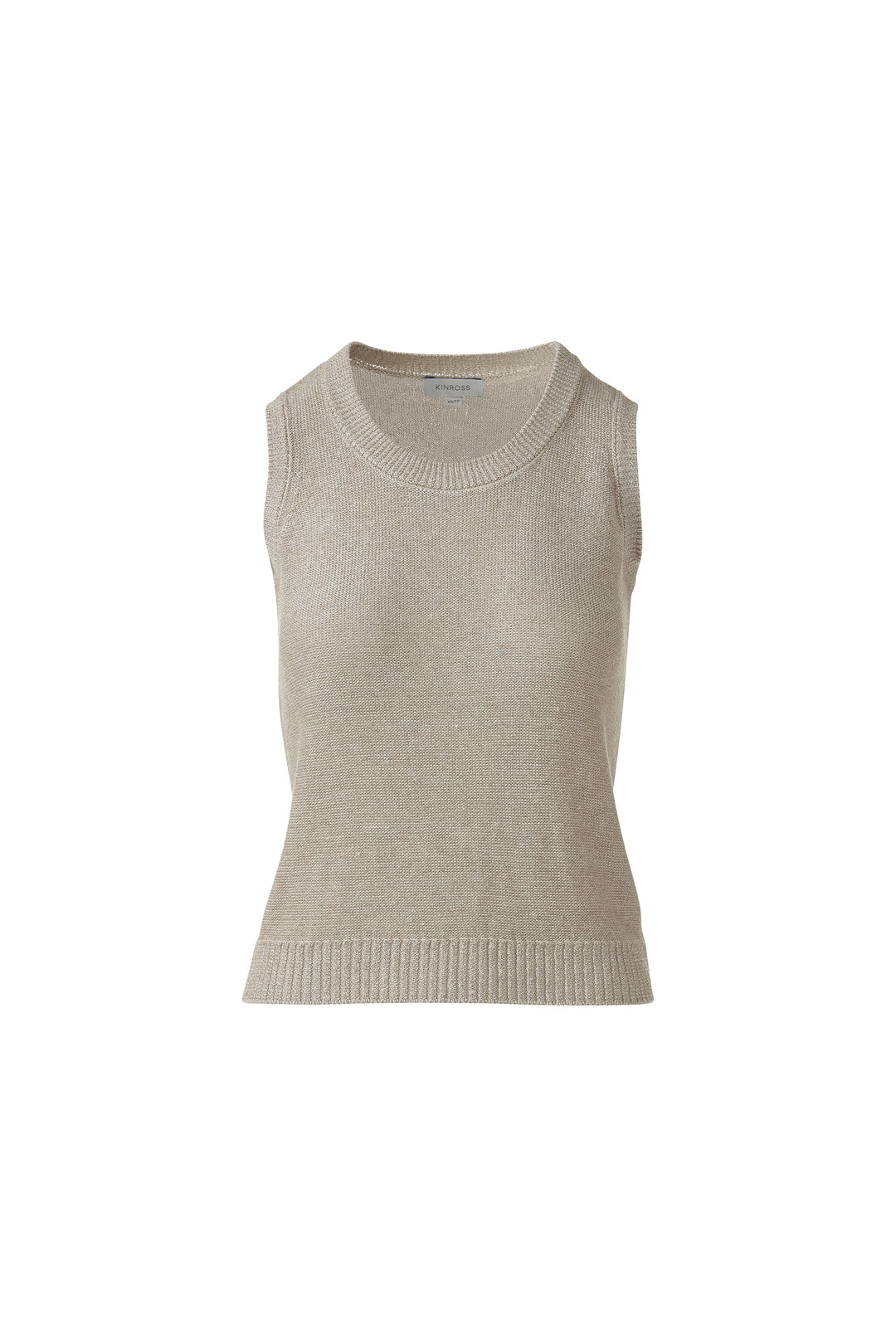 OPEN TEXTURE LUREX TANK