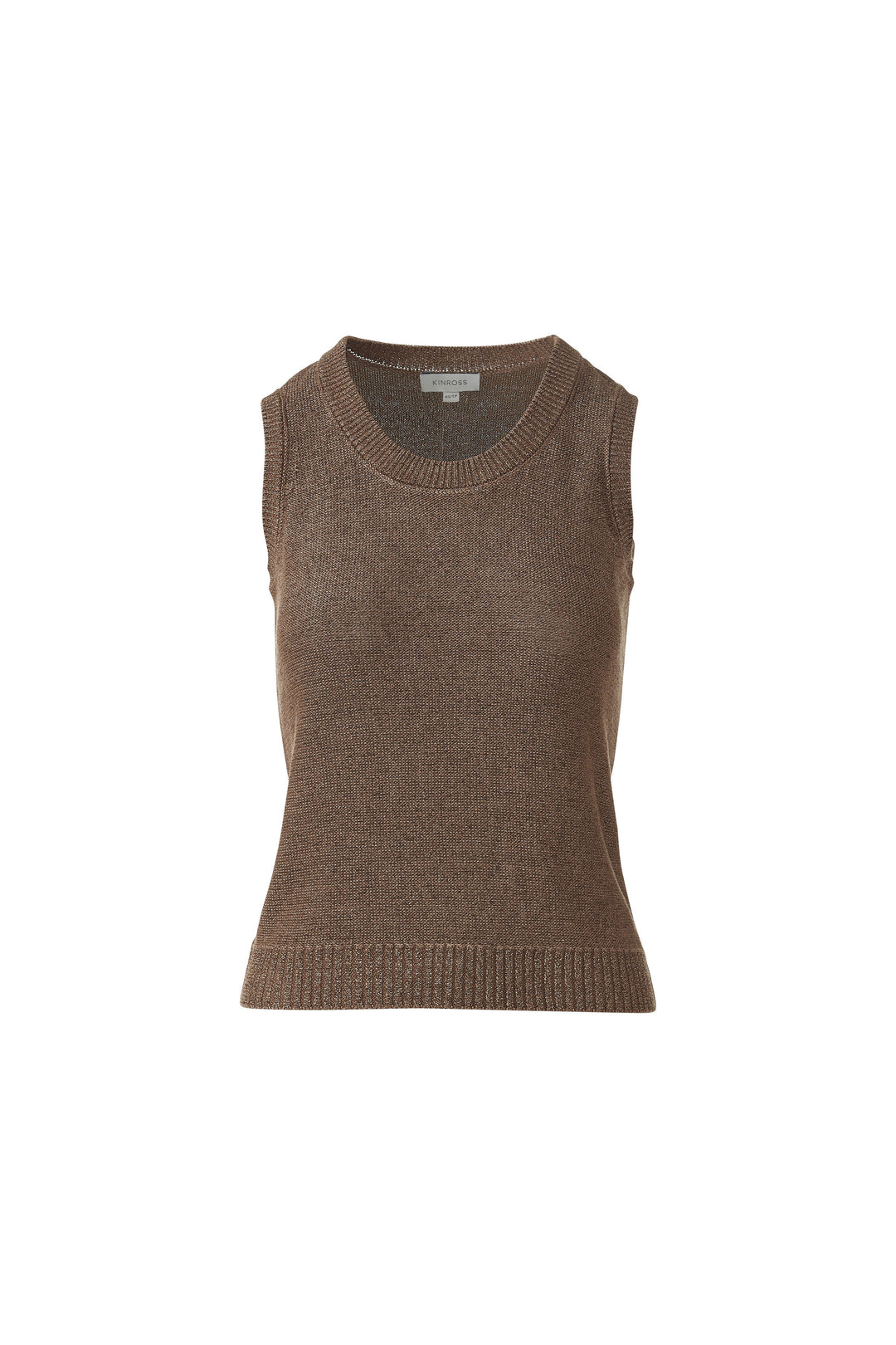 OPEN TEXTURE LUREX TANK