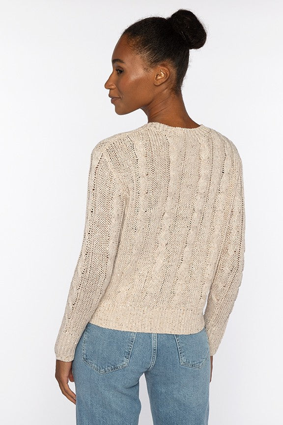 SEQUIN CABLE VEE