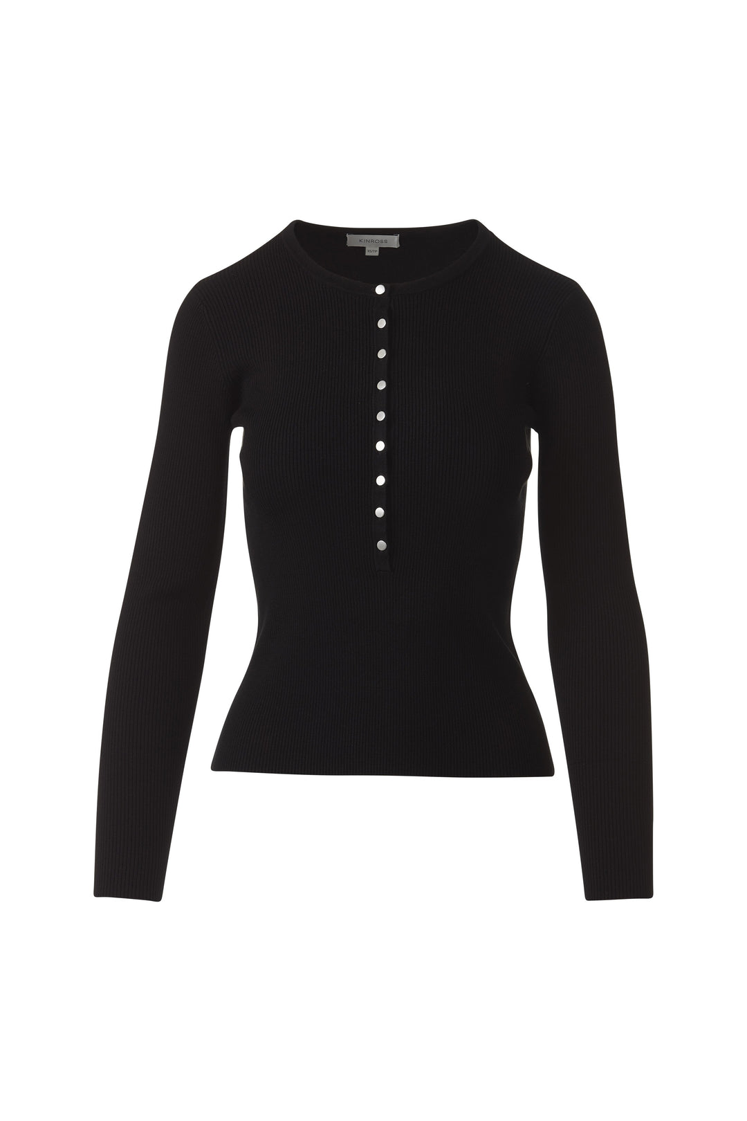 FINE RIB BUTTON HENLEY