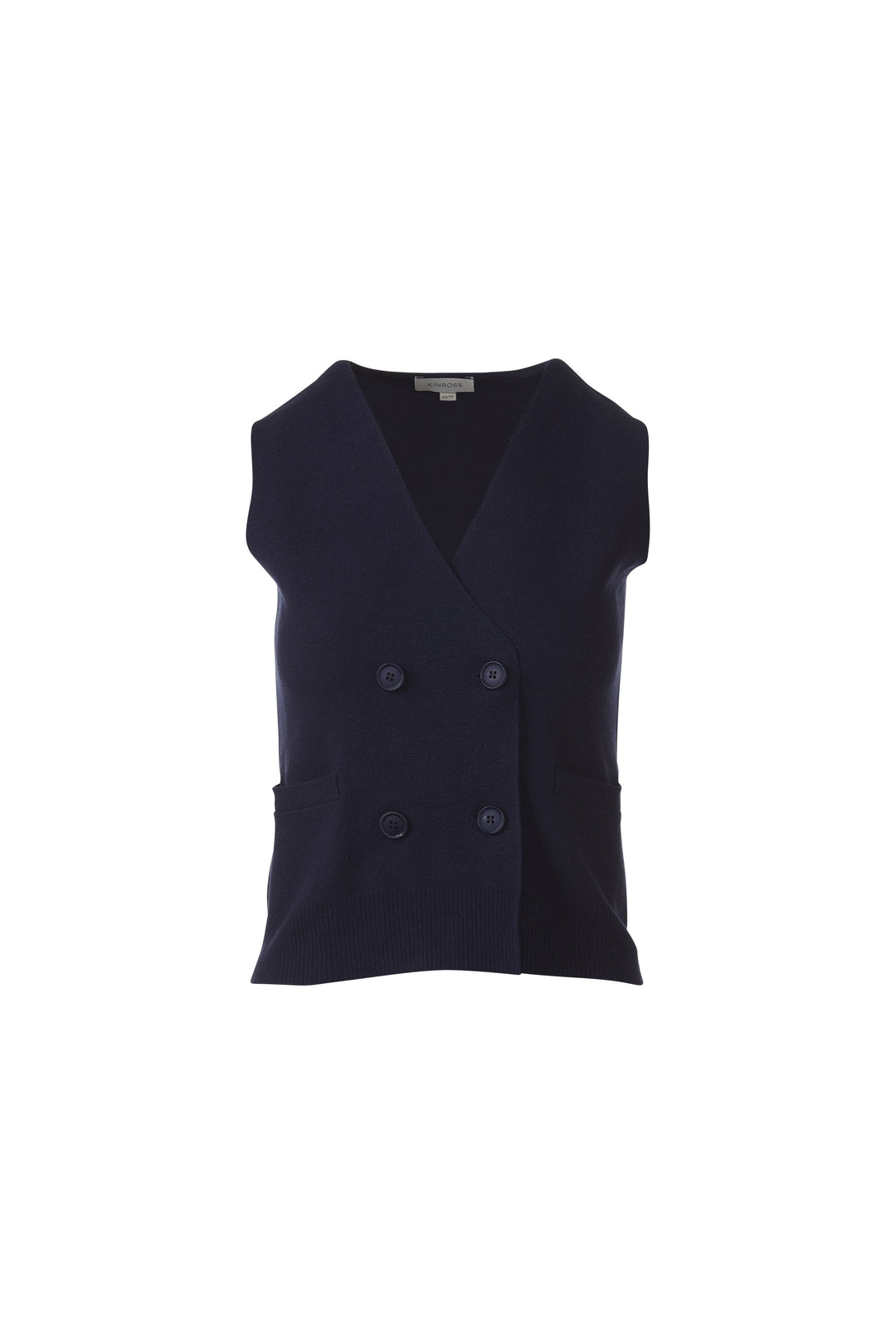 DOUBLE BREASTED VEST CARDIGAN