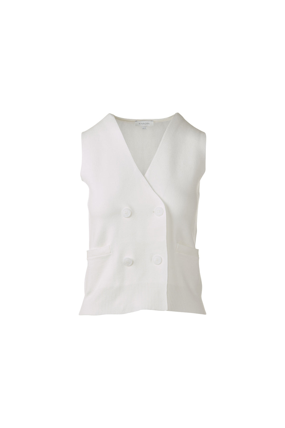 DOUBLE BREASTED VEST CARDIGAN
