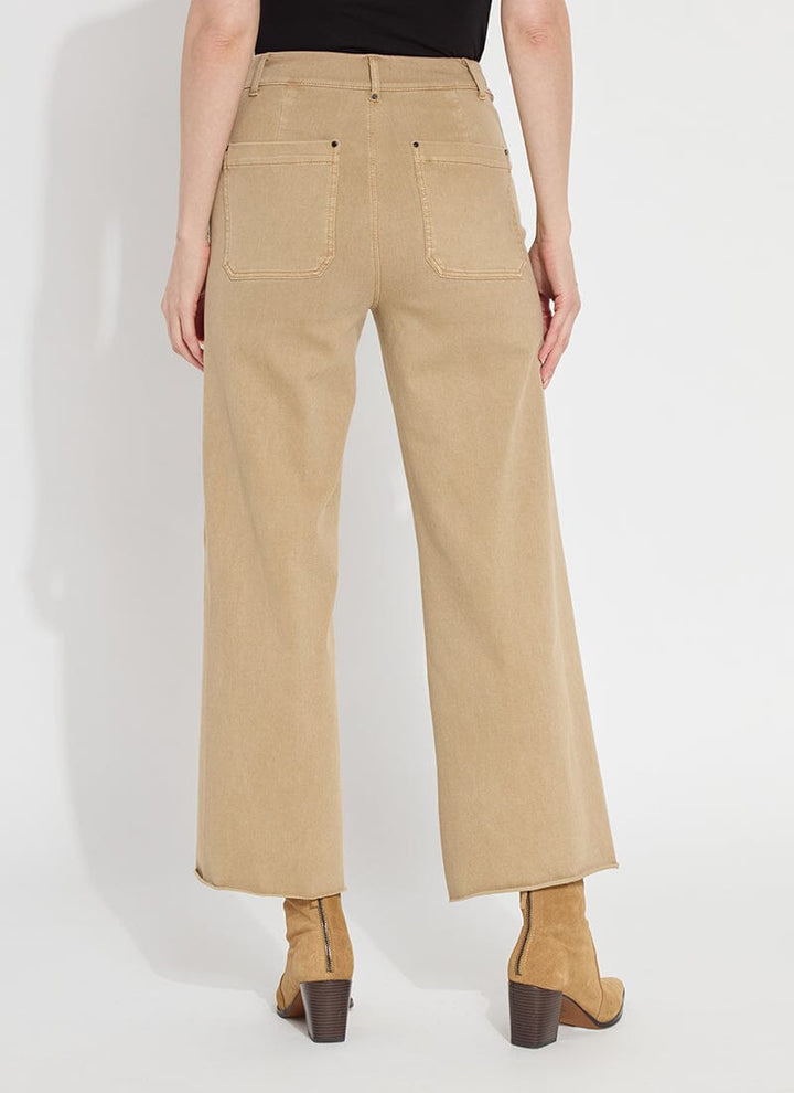 Erin Wide Leg Crop Pant Nutshell