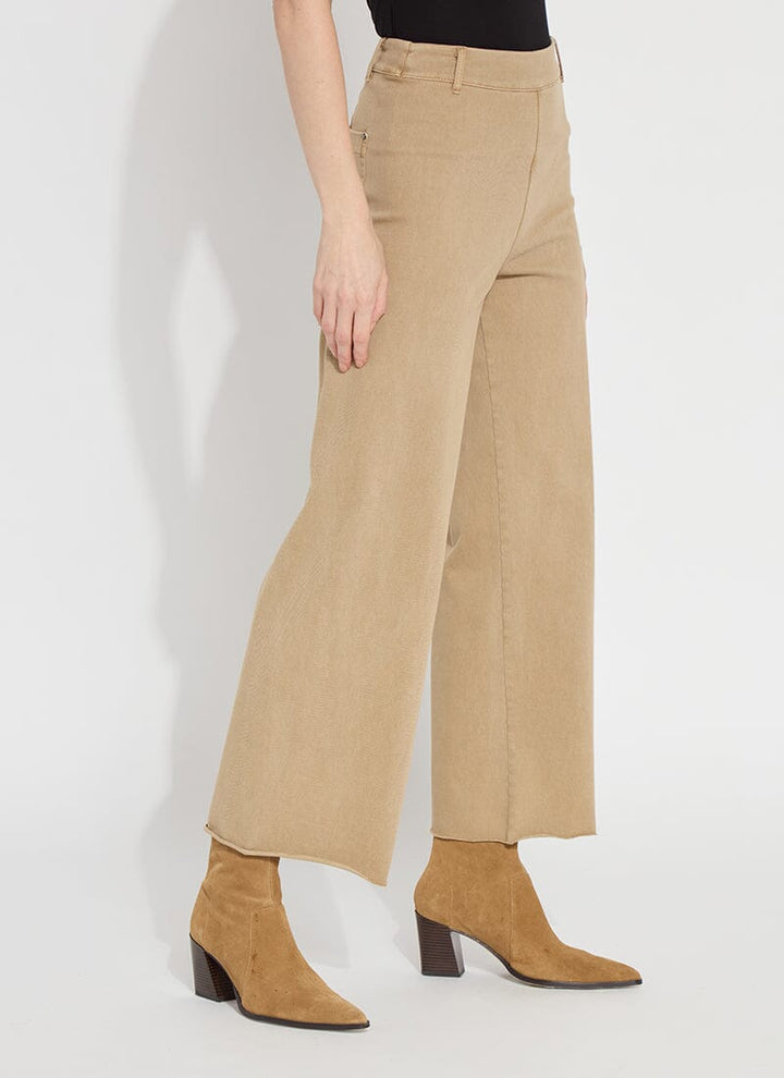 Erin Wide Leg Crop Pant Nutshell