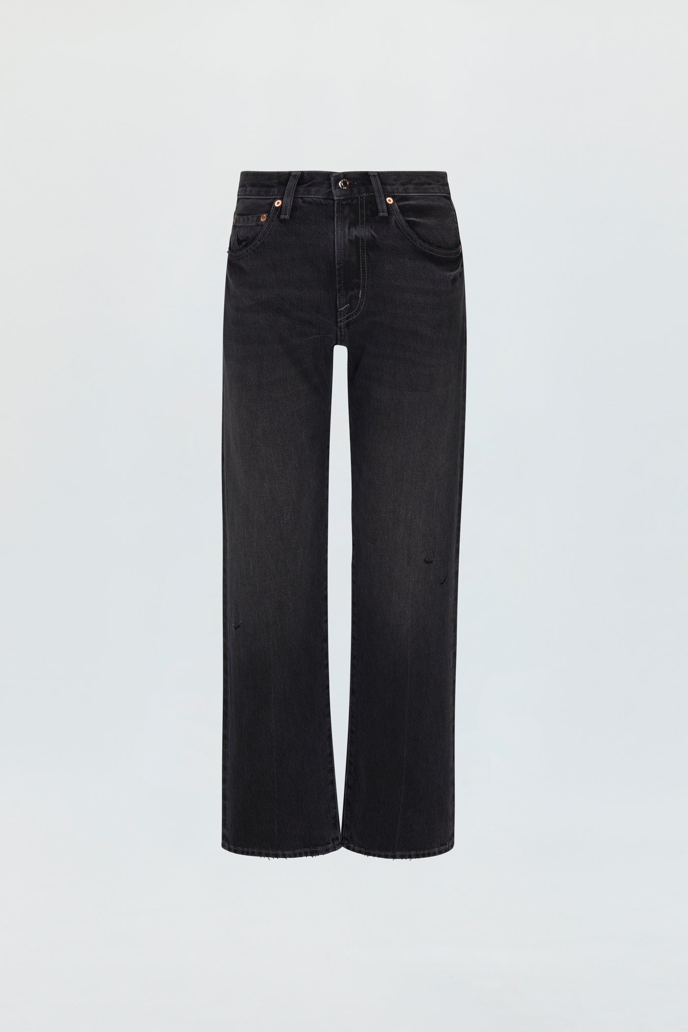 【SCENERITY】22SS★ Straight Black Jeans Marilyn Straight Pants In Petite In Fine Wale Stretch