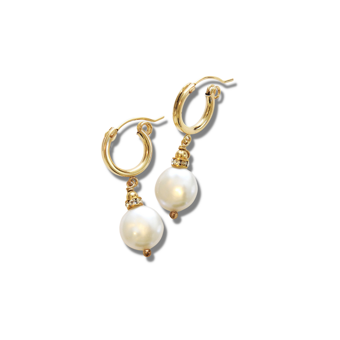 Luna Sparkle Hoops-Gold Or Silver