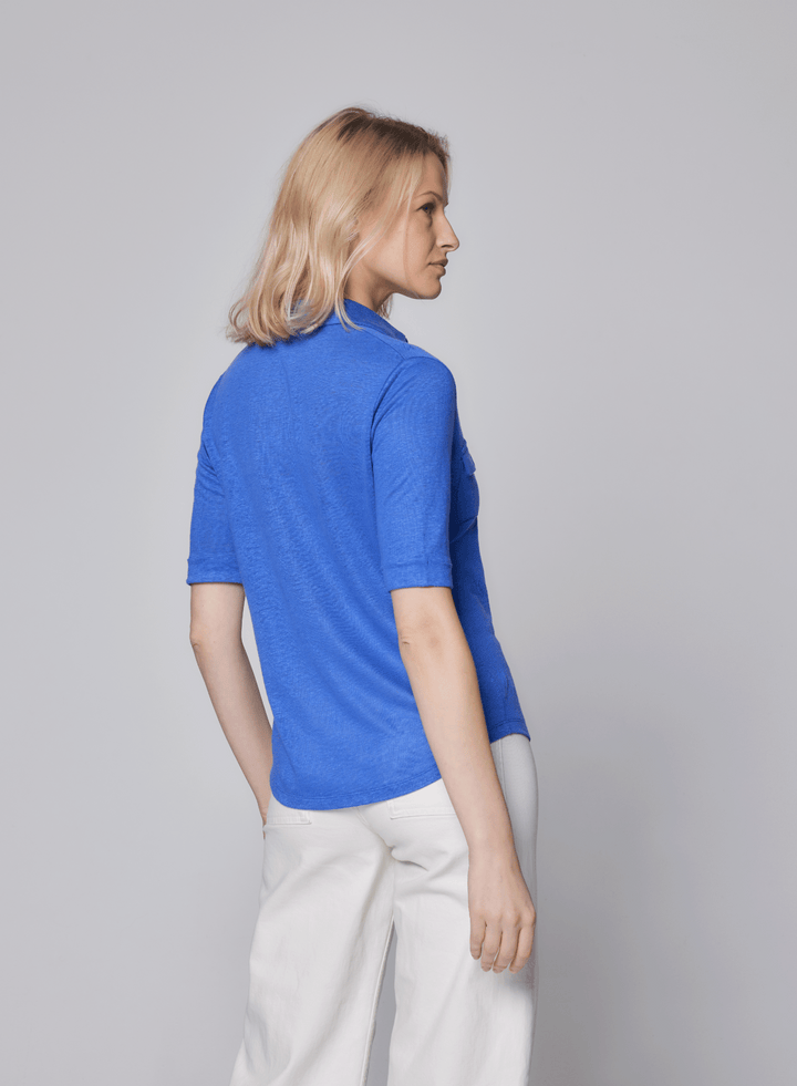 Stretch Linen 3/4 Sleeve Pocket Shirt - SHIRT - Majestic Filatures North America