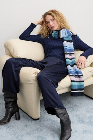 Striped Scarf in Nocturnal