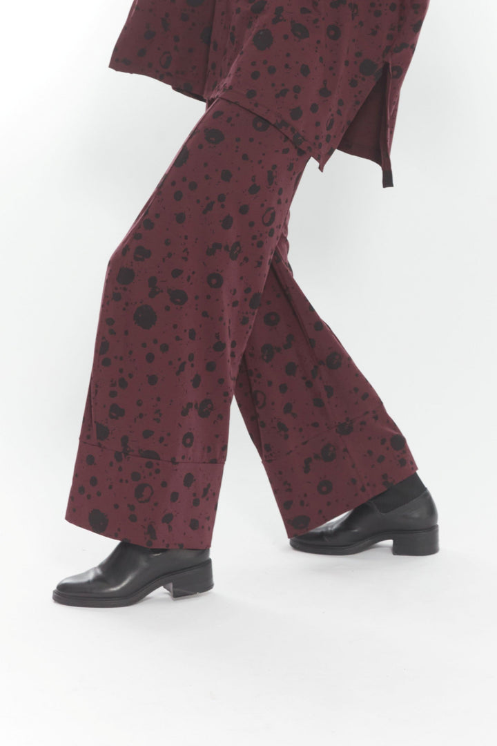 Demi Pant Wine Spot
