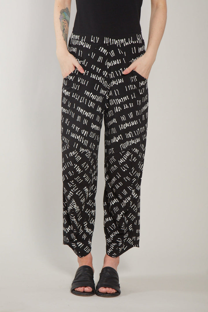 Roxanne Pant Black Script