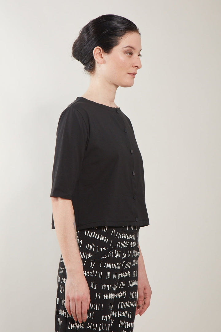 Sumi Solid Cardigan Black