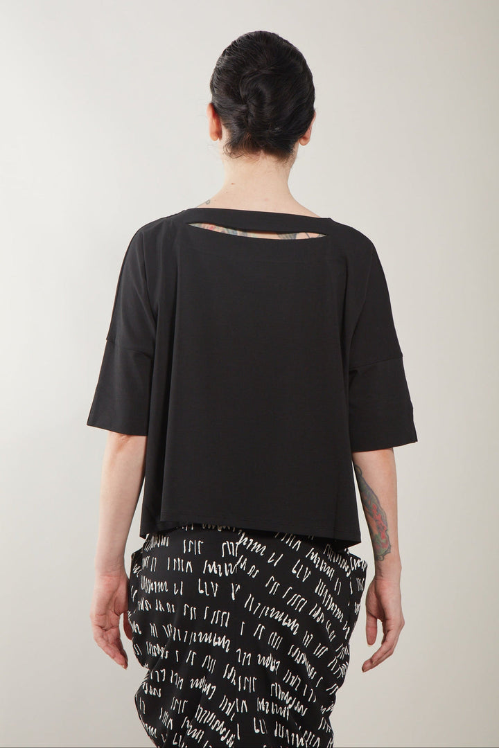 Anastasia Top Solid Black