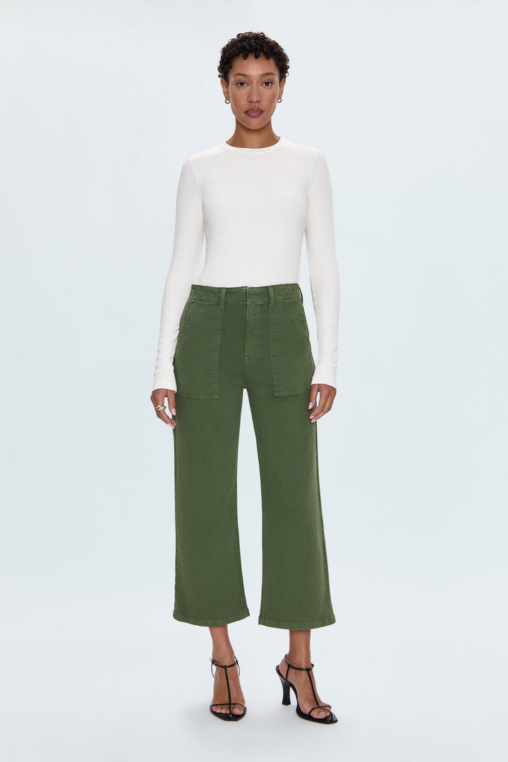Sophia Utility Pant Basil