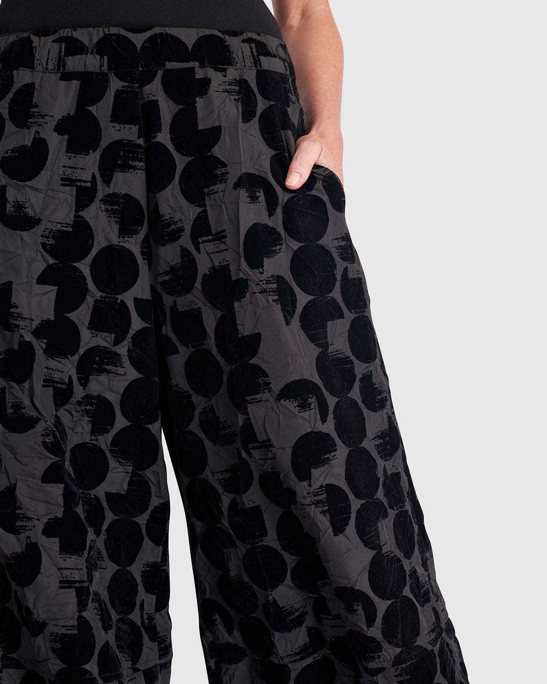 Hematite Wide Leg Pants, Crescent