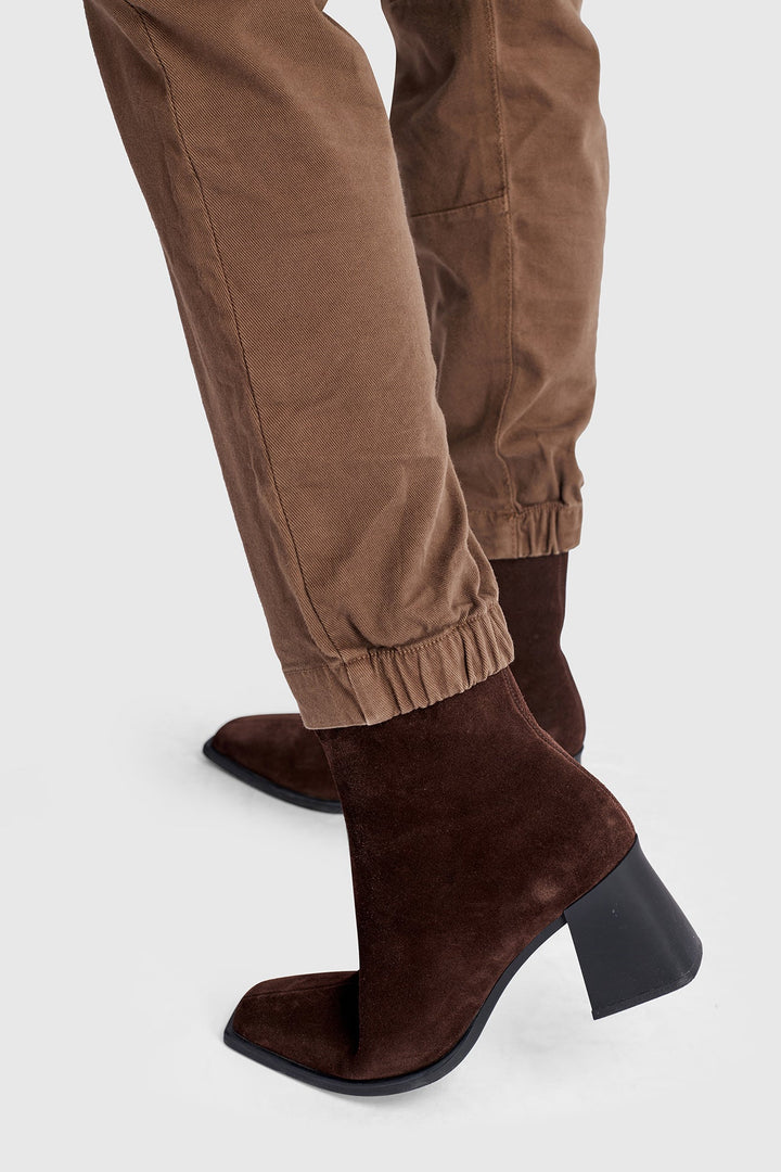 Weekend Boyfriend Jogger Jeans, Camel