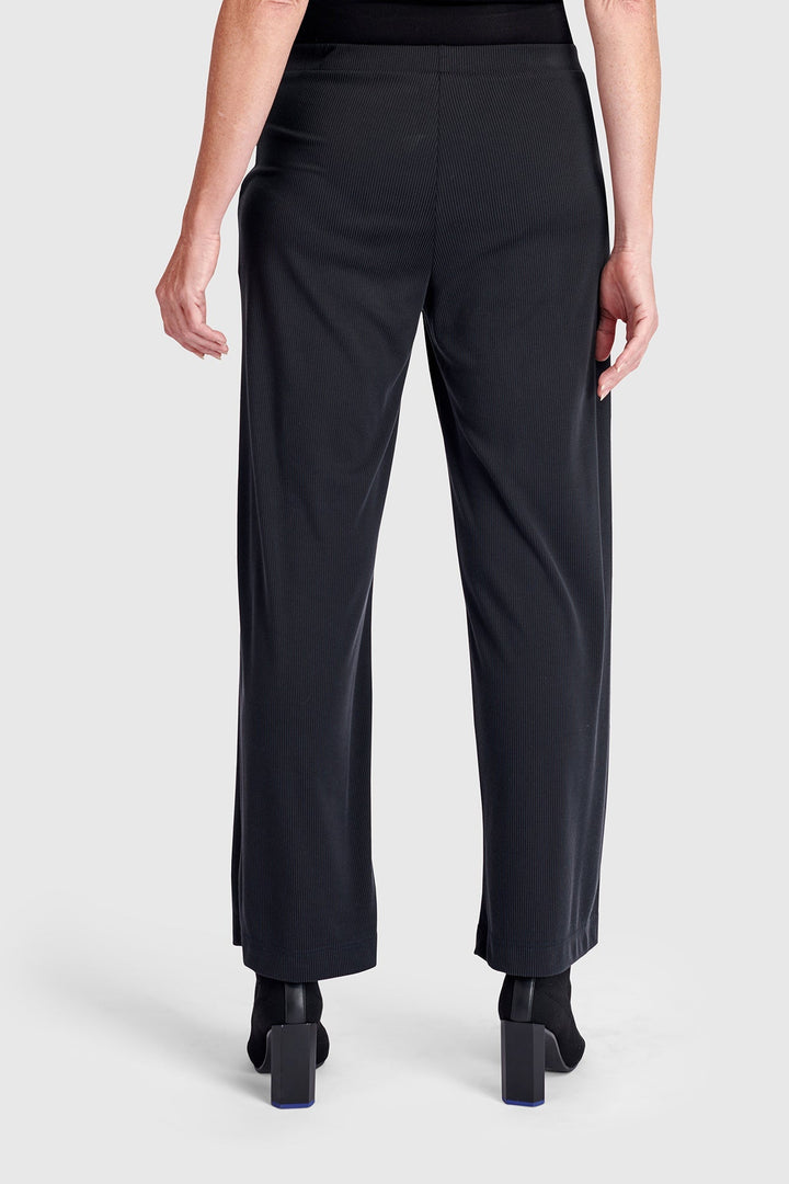 Essential Cupro Relaxed Pants, Black