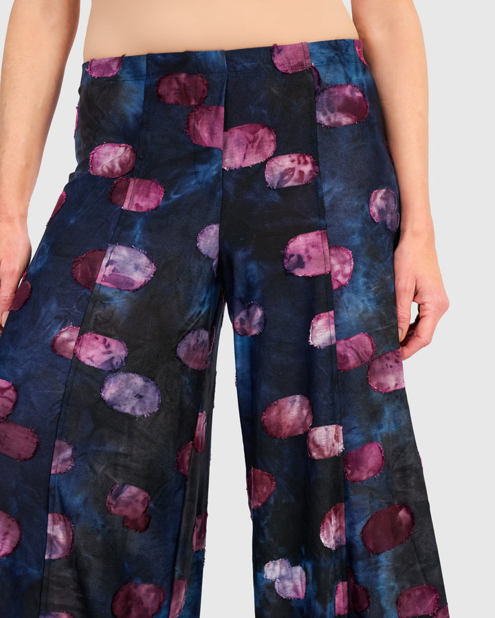 Lantern Leg Print Pants Midnight