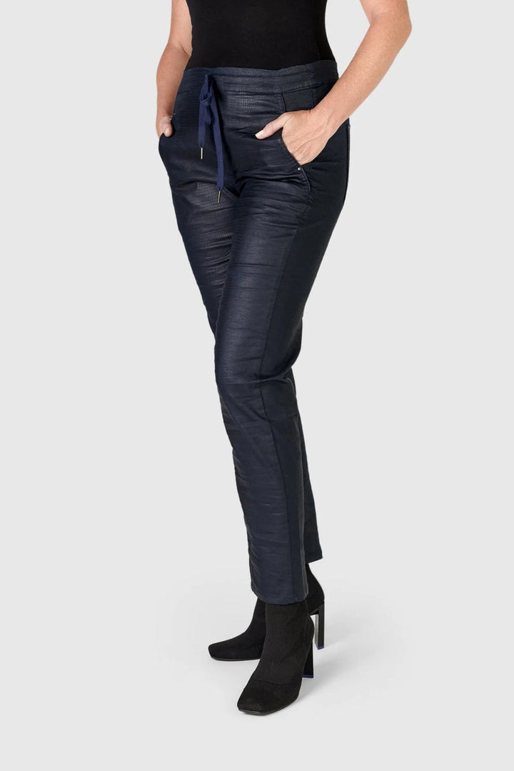 Snake Iconic Stretch Jeans, Metallic Navy
