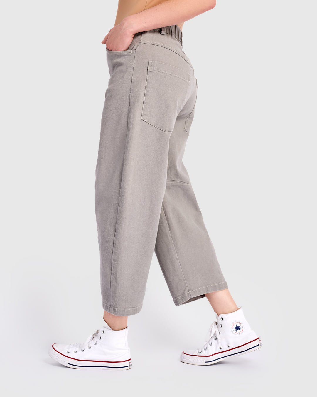 Barrel Leg Pant Grey