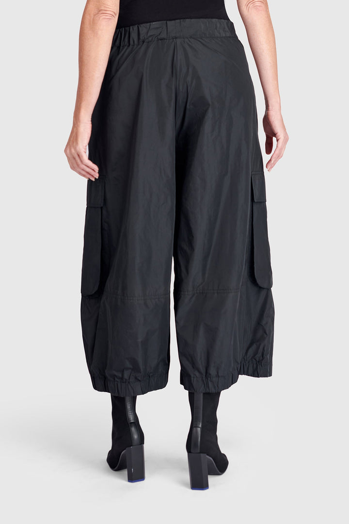 Urban Wide Cargo Pants, Black