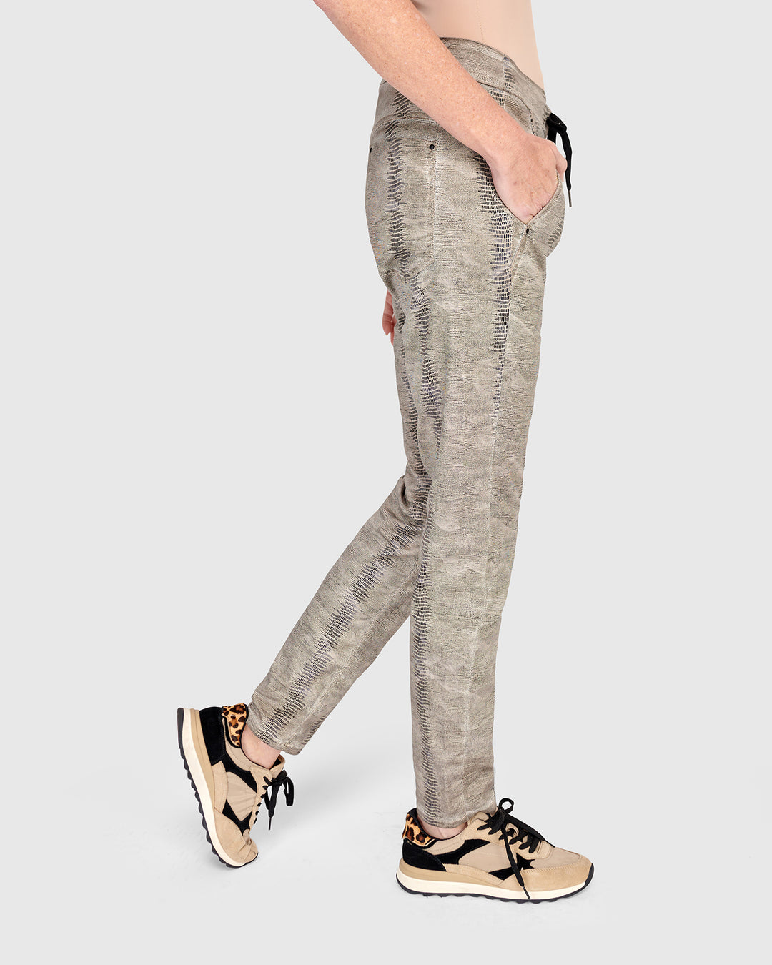 Drawstring Pants Grey