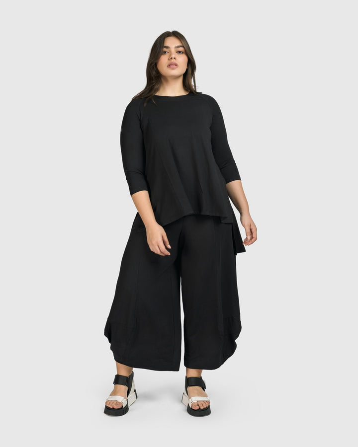 Essential Hi-Lo Top, Black