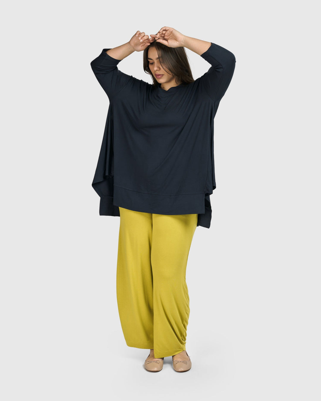 Essential Oversized Trapeze Top, Ocean