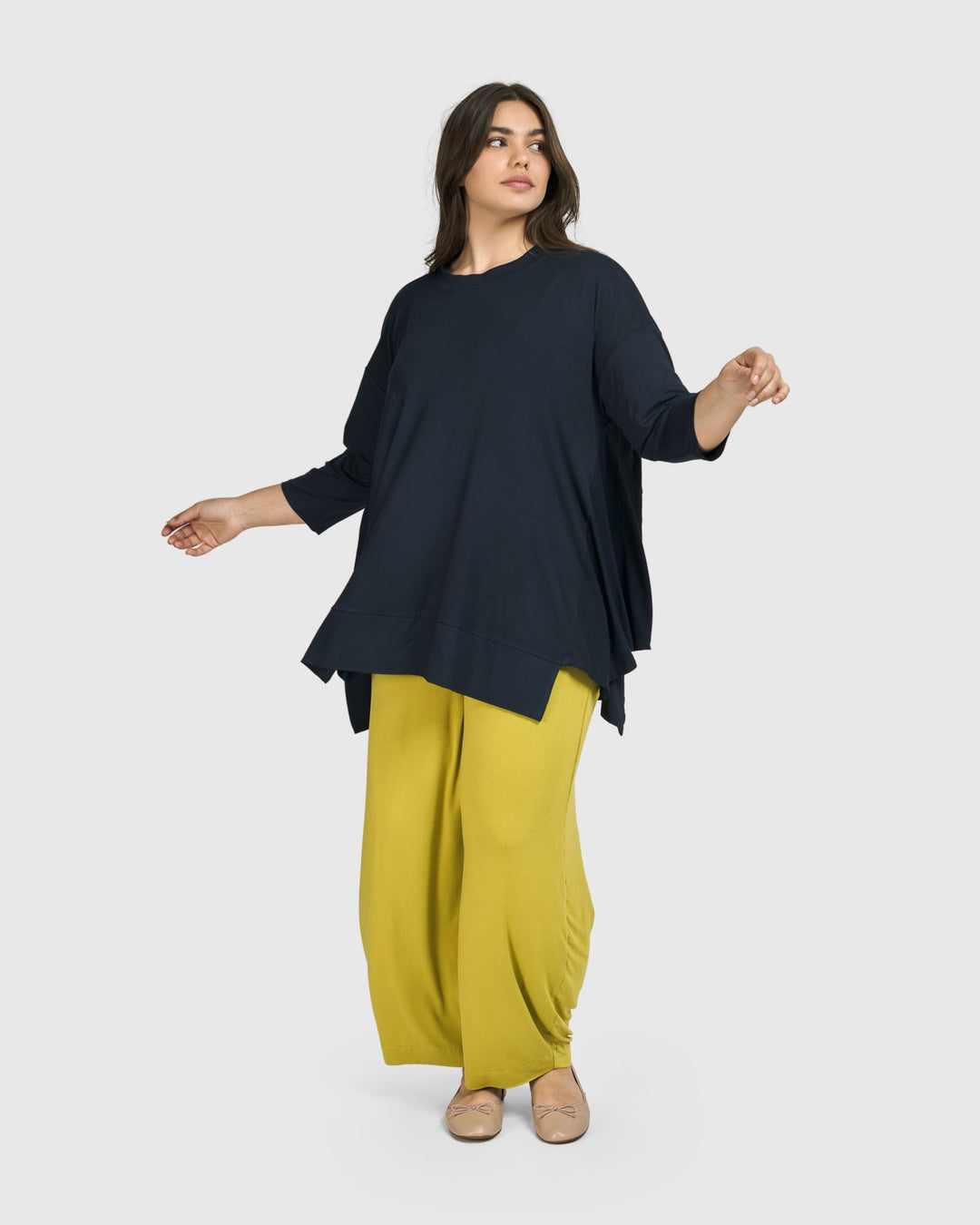 Essential Oversized Trapeze Top, Ocean