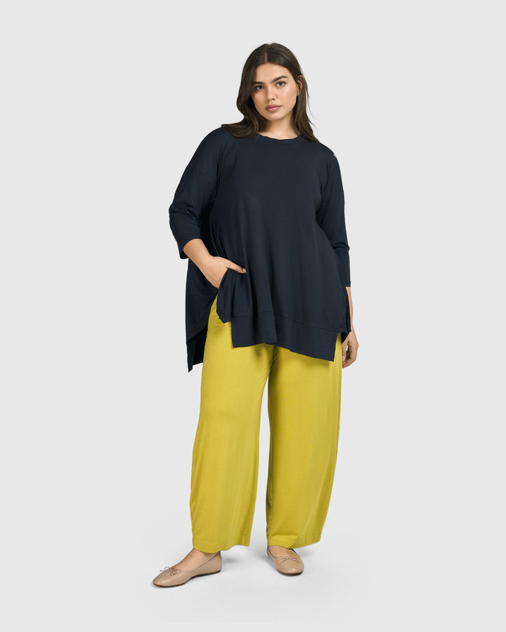 Essential Oversized Trapeze Top, Ocean