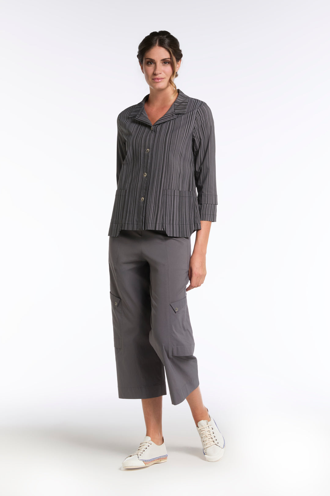 Seto Jacket Mineral Warp Stripe