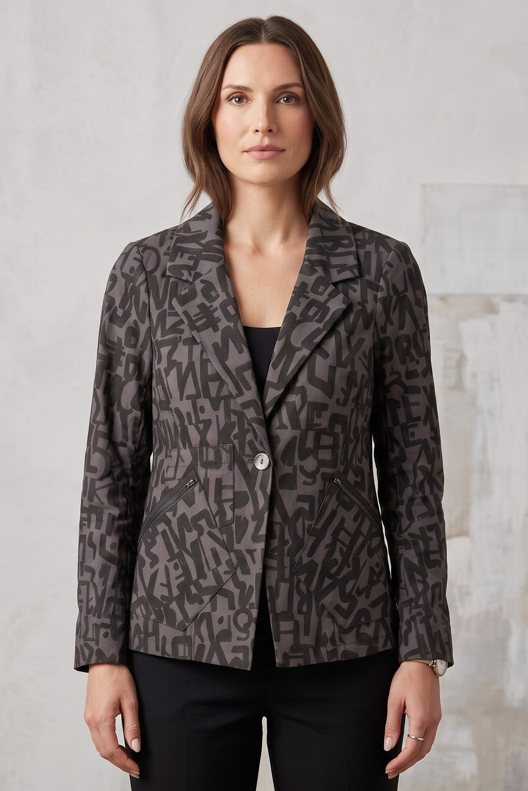 Benvolio Jacket Carbon Print