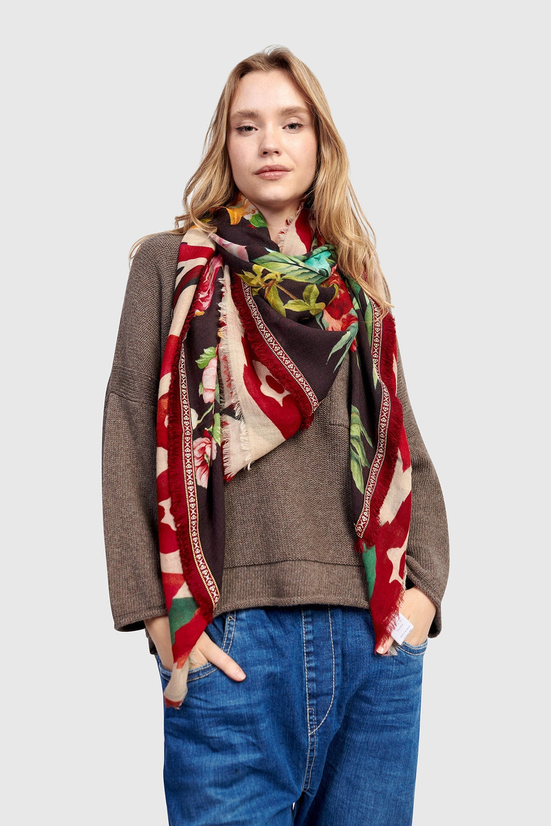 Marquetta Scarf, Floral