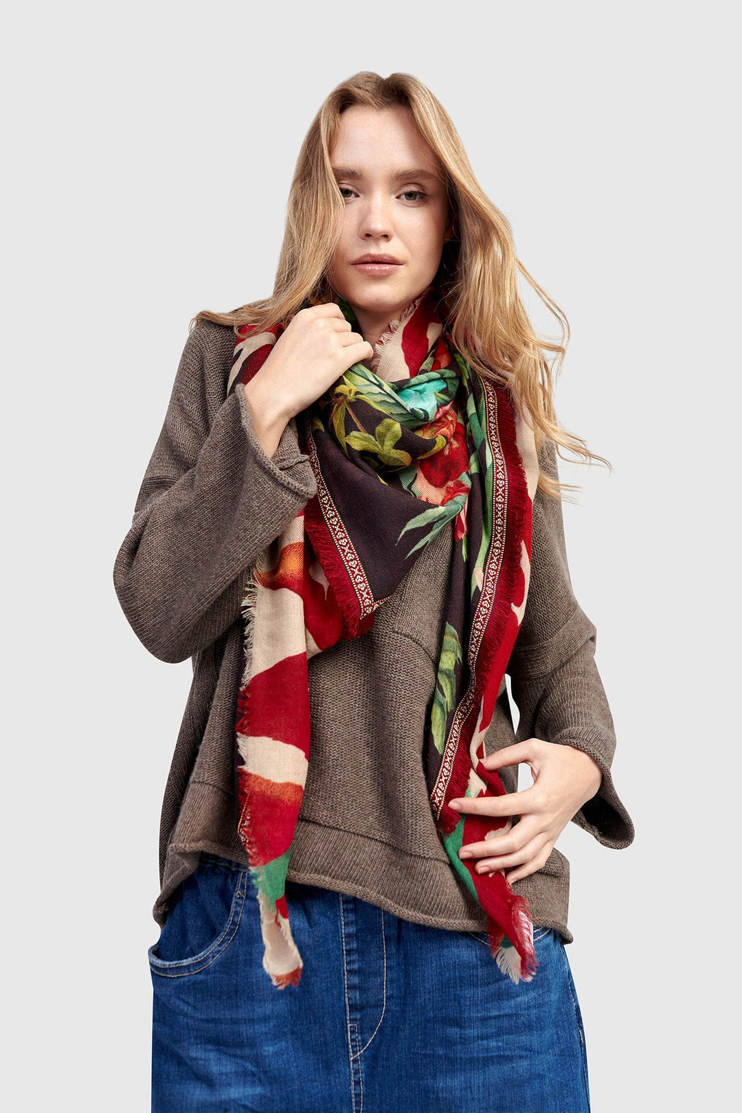 Marquetta Scarf, Floral