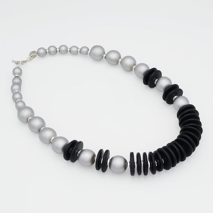 Black and Silver Amaris Necklace