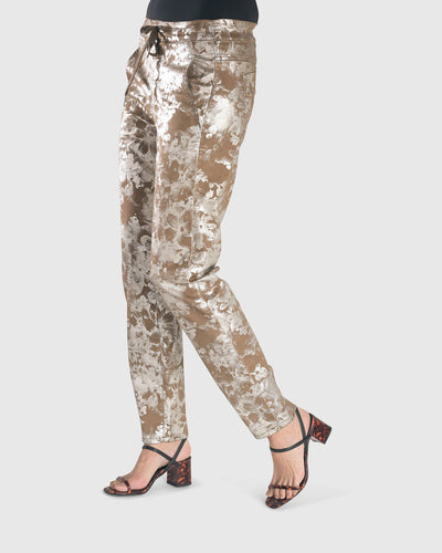 Floral Iconic Stretch Jeans, Coffee