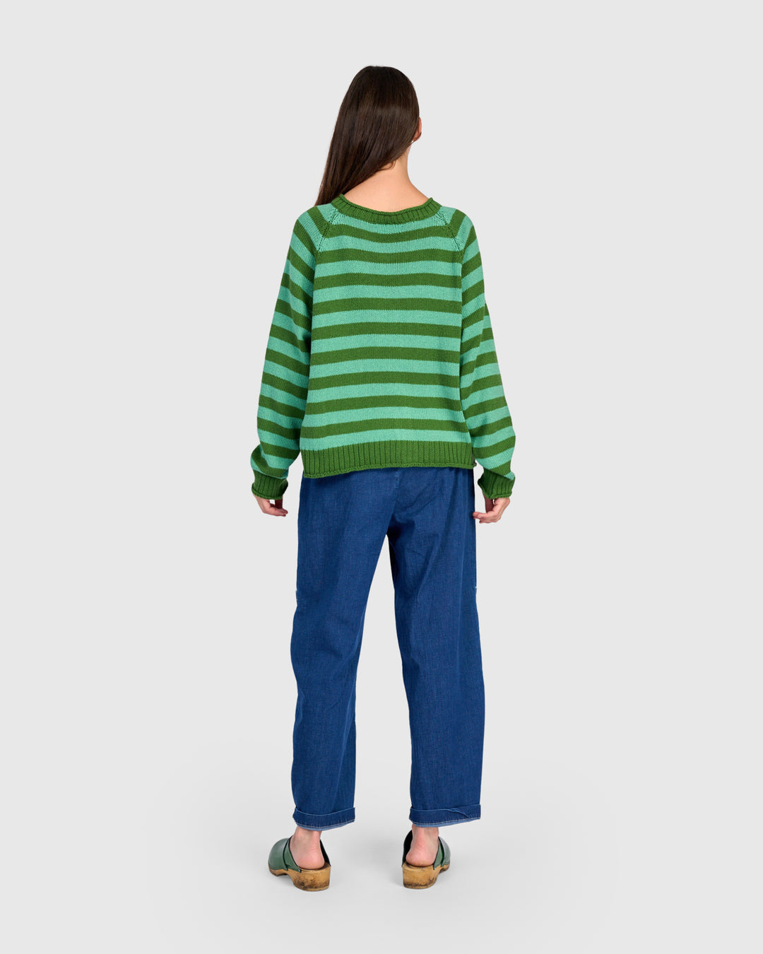 Stripe Cardigan Green