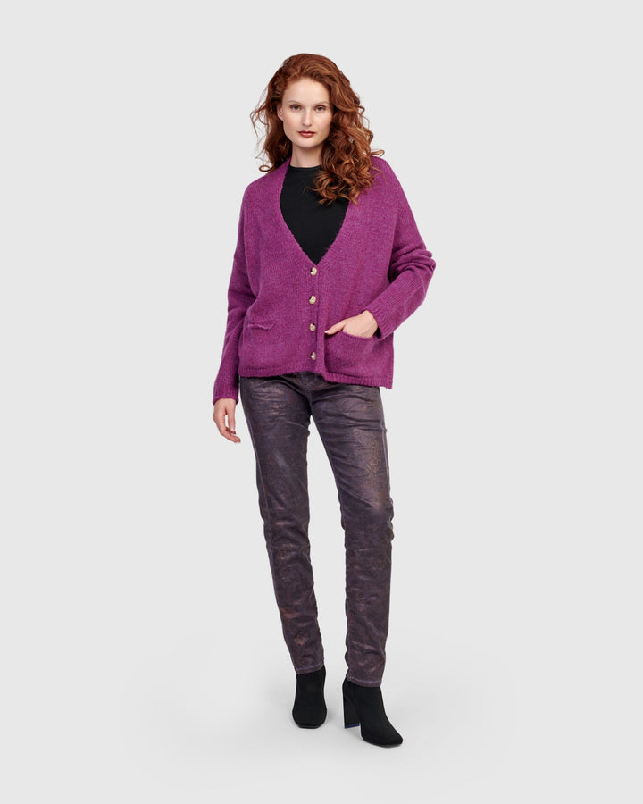 Paisley Iconic Stretch Jeans, Eggplant