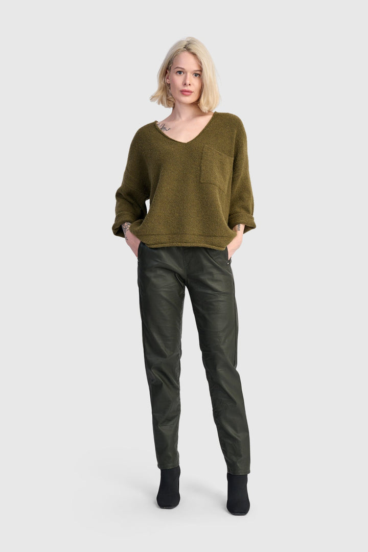 Basis Pullover Sweater, Khaki